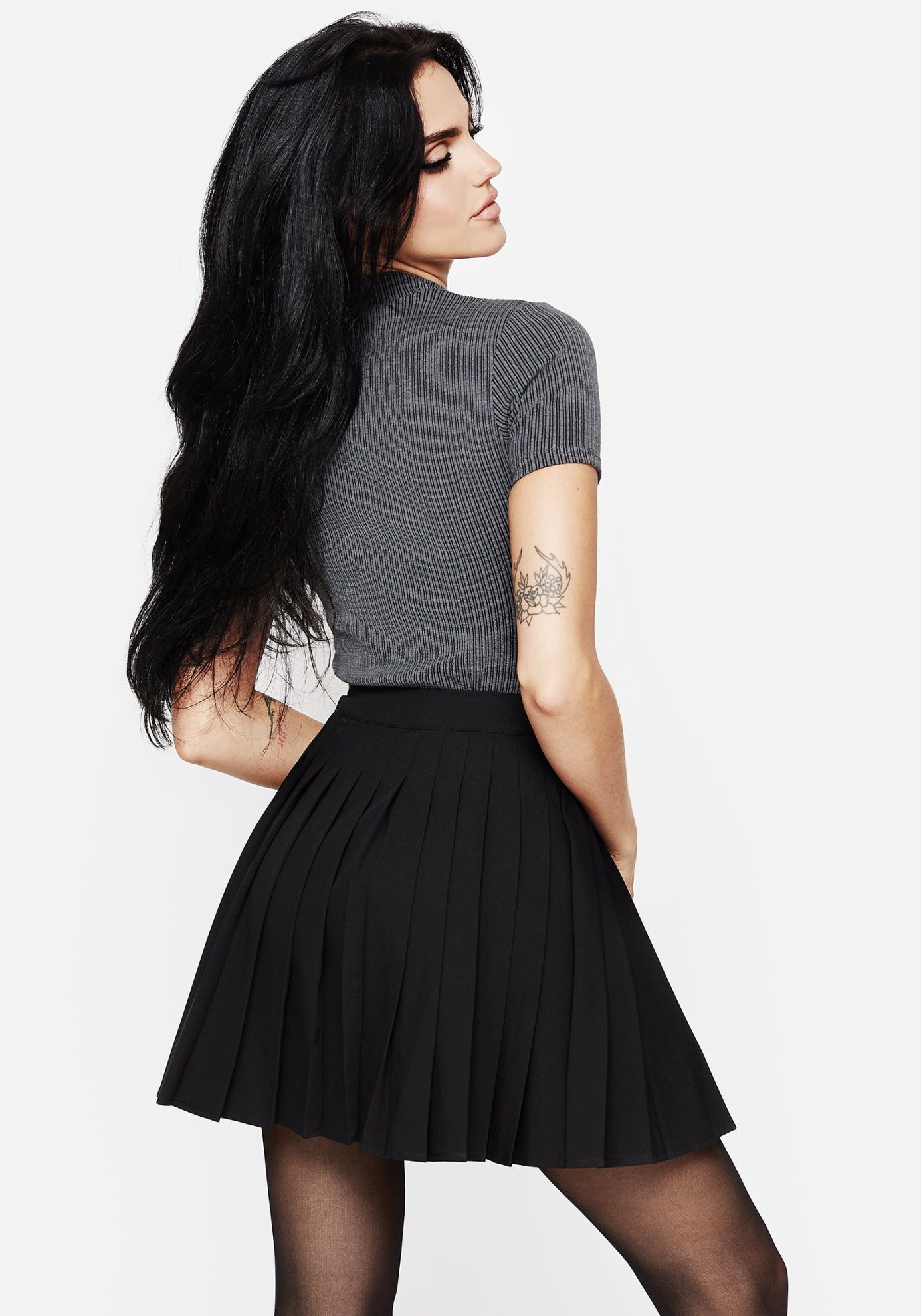 Moonage Pleated Mini Skirt - Image 3